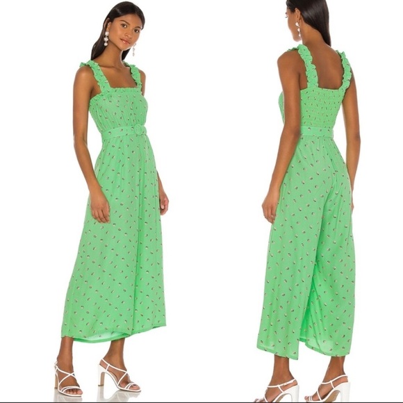 Faithful the Brand Dolores Green Jumpsuit - Picture 1 of 11